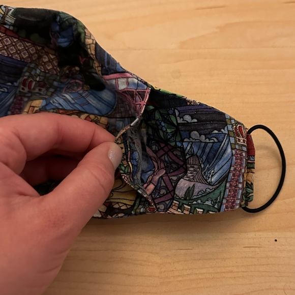 Mens Beauty and the beast stained glass face mask - Picture 5 of 7